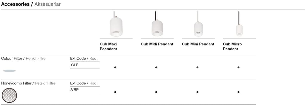 Cub Midi Pendant – Aksesuarlar
