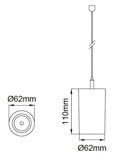 Cub Micro Pendant – Teknik Çizimler