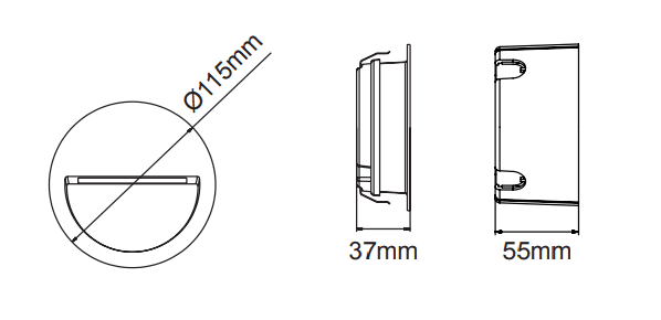 Lite Recessed – Technical Drawings