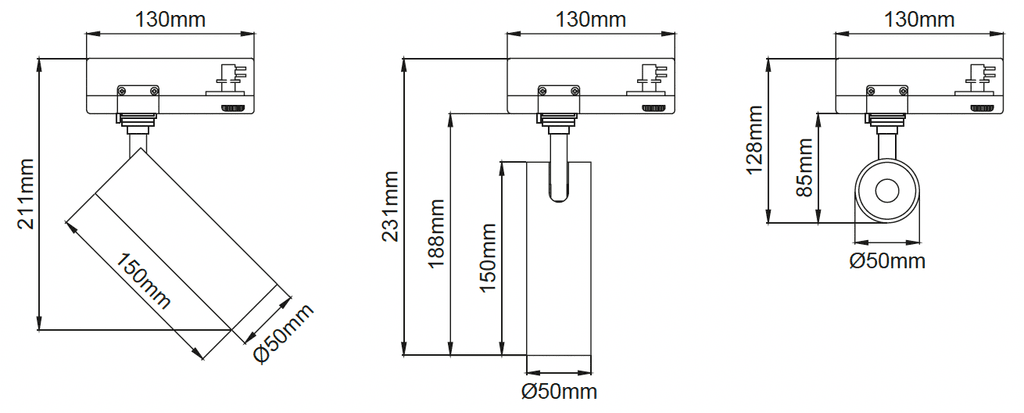 Silindir Deep 50 – Teknik Çizimler