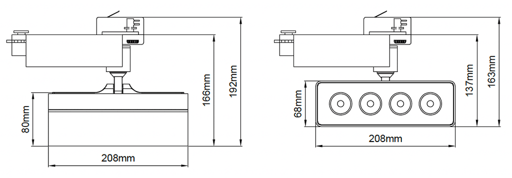 Cosmos RGBW – Teknik Çizimler