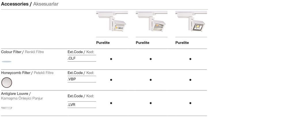 Purelite – Aksesuarlar