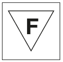 Marque F (montage sur surfaces normalement inflammables)